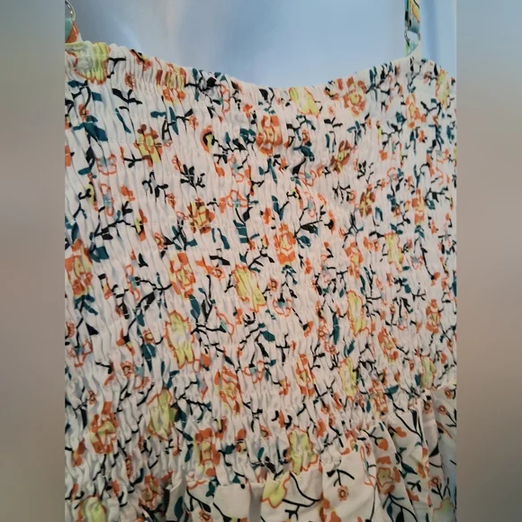 Angashion Womens Spaggetti Strap Boho Summer Long Flowy Maxi Dress Sundress SM - Picture 9 of 13